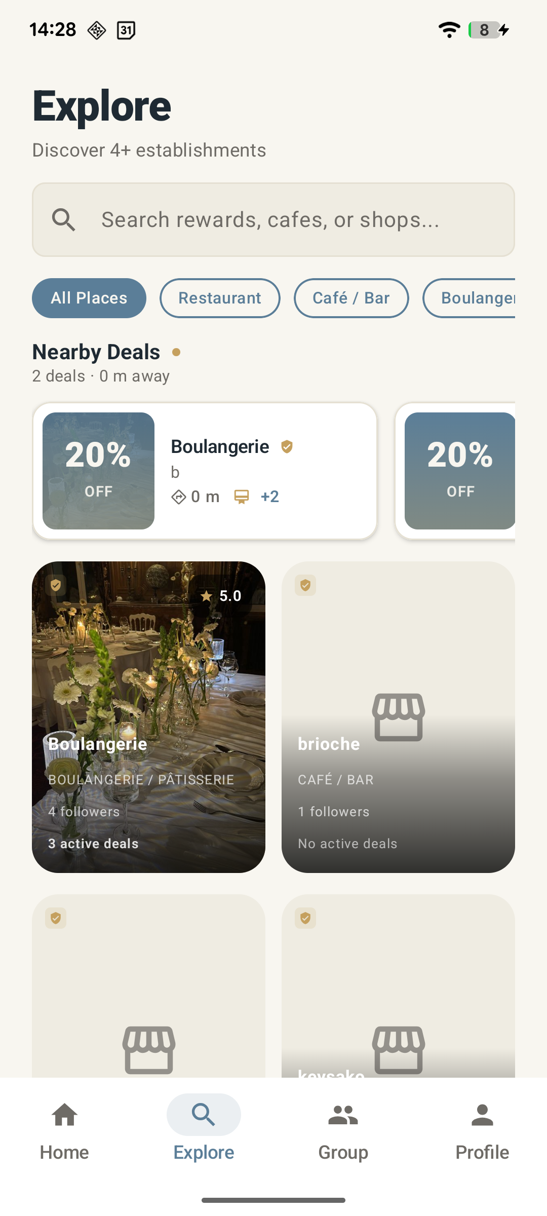 Découverte — Les commerces et offres autour de vous.